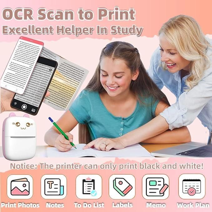Inkless Bluetooth Pocket Printer 😍