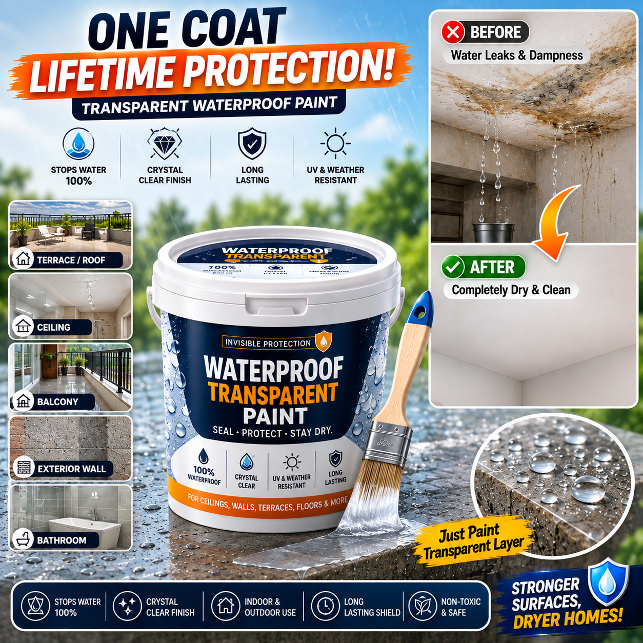 Transparent Coating Paint