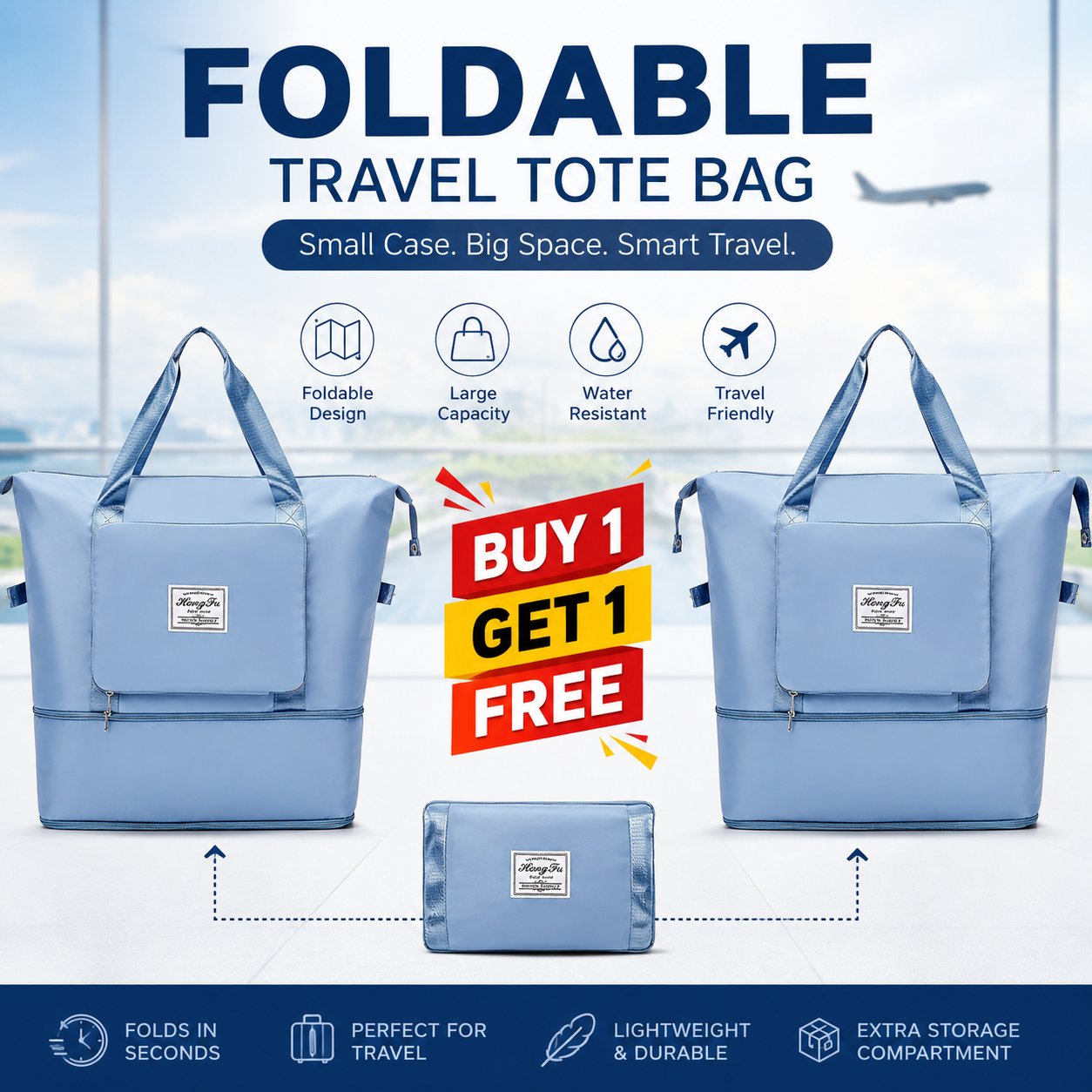 FOLDABLE TRAVEL BAG